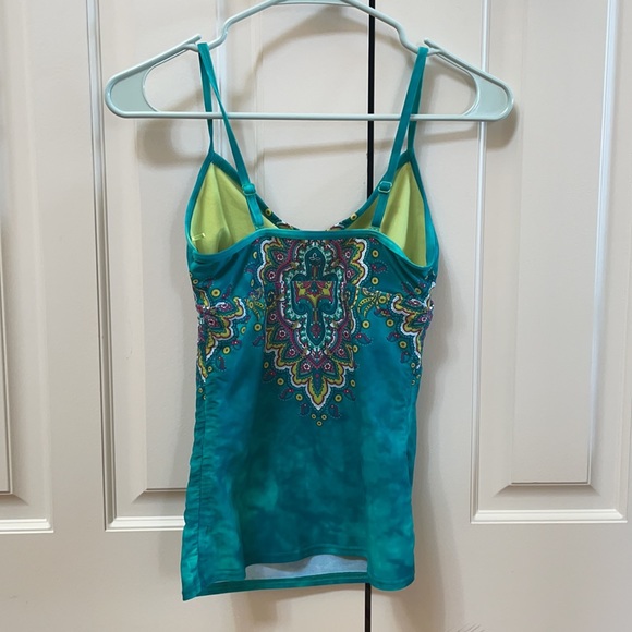 Prana Tankini Swim Top Batik Pattern XS - Picture 4 of 6